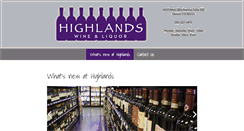 Desktop Screenshot of highlandsliquor.com