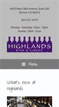 Mobile Screenshot of highlandsliquor.com